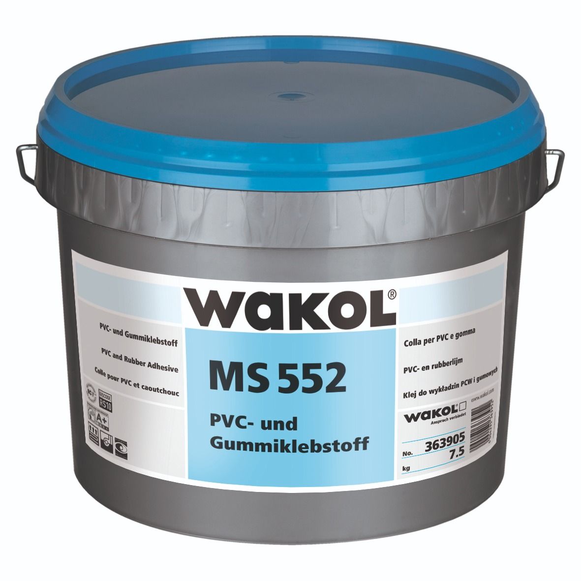 Клей для ПВХ и резиновых покрытий WAKOL MS 552 7,5 кг