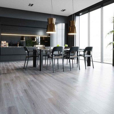 Кварцевый ламинат Refloor Fargo Comfort 379-1 Дуб Серый Иней