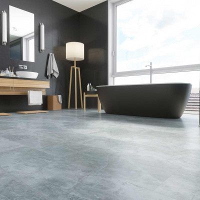 Кварцевый ламинат Refloor Fargo Stone 61S455 Дымчатый Меланит