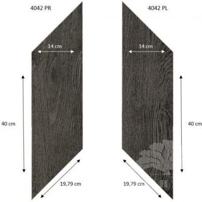 Виниловая плитка Forbo Effekta Professional 4042 PR-PL Black Fine Oak PRO (ромб)