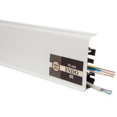 ПВХ-плинтус Arbiton Indo 01 White